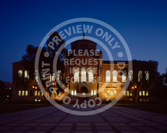 Powell Library at Night