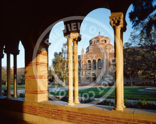 Powell Library Through Arches