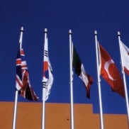 Tom Bradley Hall Flags
