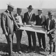 Architects Review Campus Plans (c. 1920s)